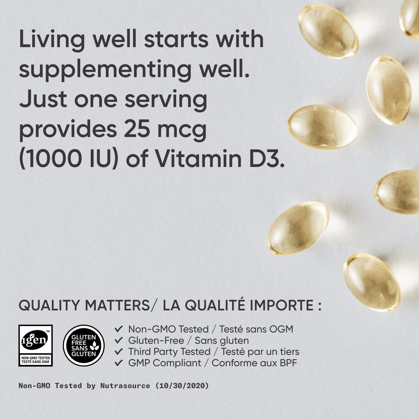 Sports Research® Vitamin D3 1,000 IU with Coconut Oil - Vitamin D for Strong Bones, Teeth, and Maintenance of Good Health - Non-GMO, Gluten & Soy Free - 360 Liquid Softgels
