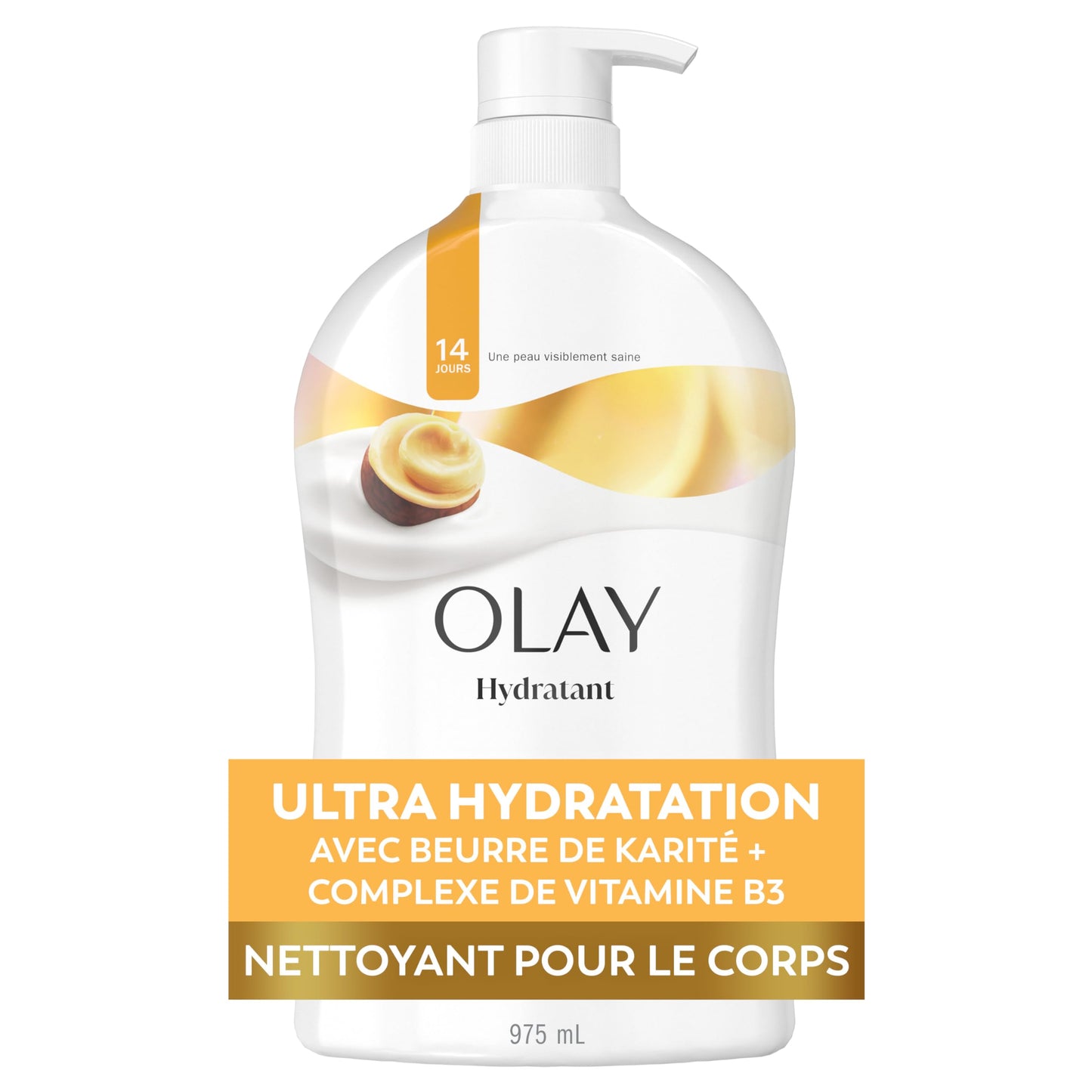 Olay Ultra Moisture Body Wash with Shea Butter, Free from Parabens, 975 ml Olay