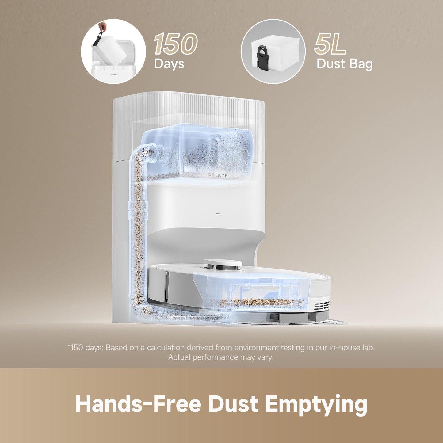 DREAME D20 Plus Robot Vacuums and mop, Self-Emptying, DuoBrush for Pet Hair dreame