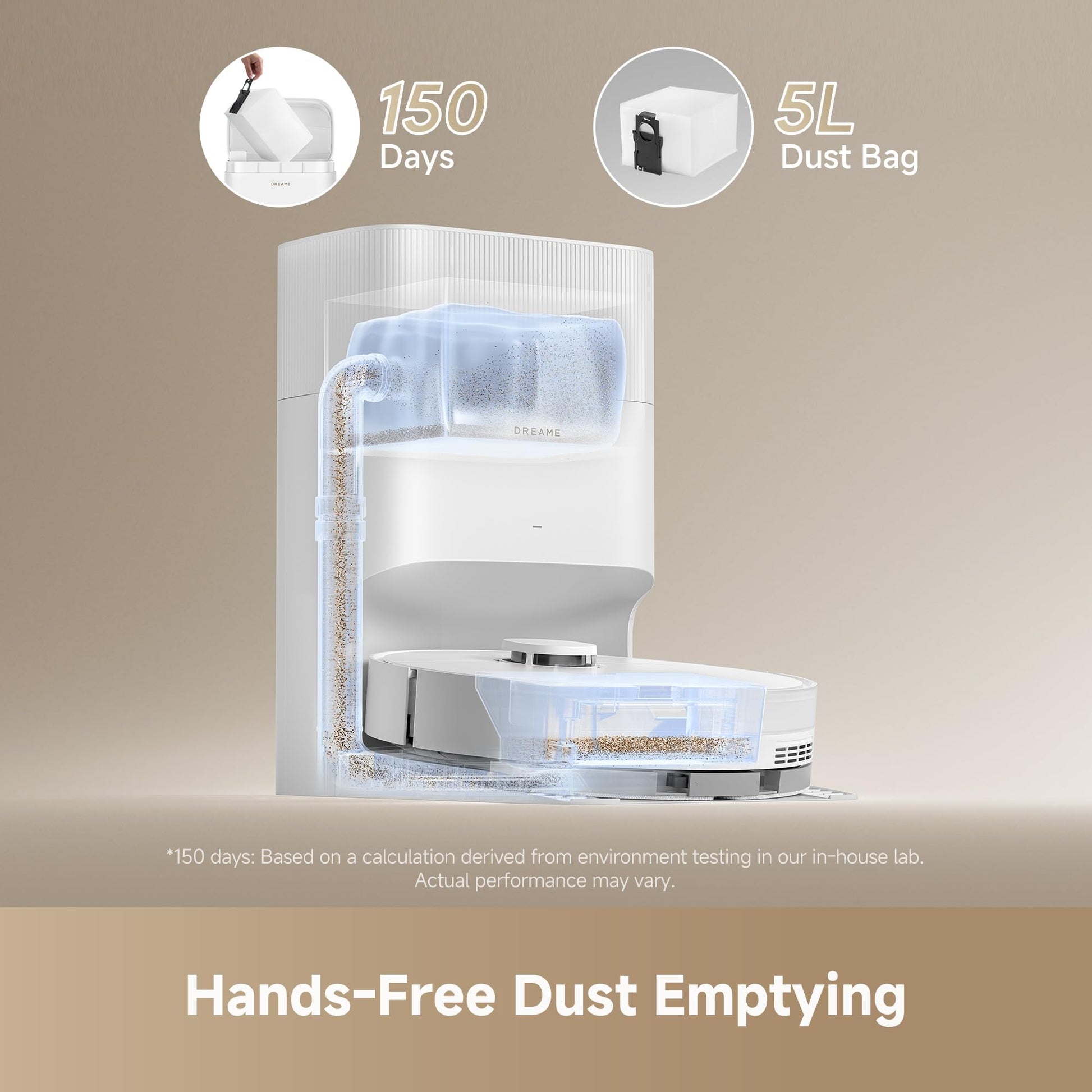 DREAME D20 Plus Robot Vacuums and mop, Self-Emptying, DuoBrush for Pet Hair dreame