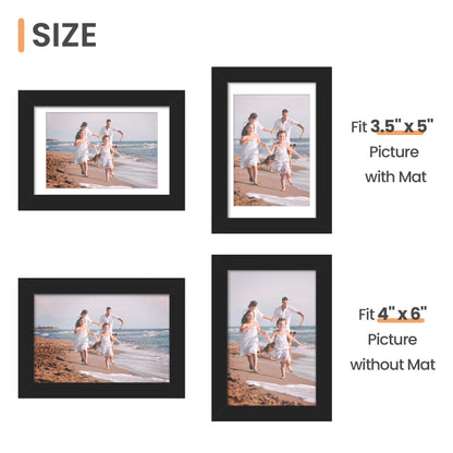upsimples 4x6 Picture Frame Set of 10, Black 🍁 All In One Marketplace Canada
