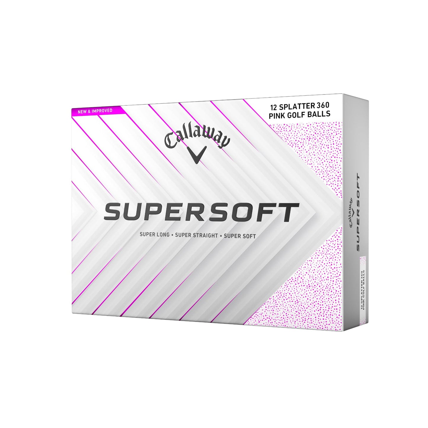 Callaway Golf Supersoft Golf Balls (2025, Pink Splatter)