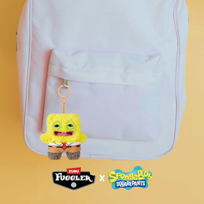 Fuggler Spongebob 5-Inch Plush Keyring 5 Pack by ZURU – Funny Ugly Monster Stuffed Animal with Human-Like Teeth, Collectible Bag Charm for Kids, Tweens, Teens, Adults & Fans of Weird Plush