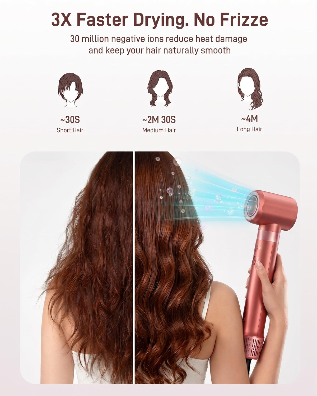 HITTIONA 6 IN 1 Hot Air Styler & Hair Dryer Brush, 1500W Multi Hair Styler