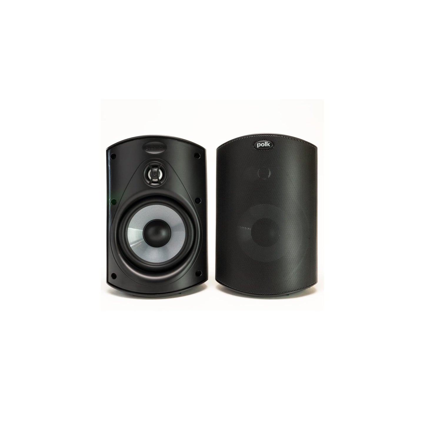 Polk Audio Atrium 4 Outdoor Speakers with Powerful Bass (Pair, Black), All-Weather Durability, Broad Sound Coverage, Speed-Lock Mounting System Polk Audio