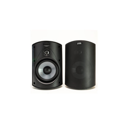 Polk Audio Atrium 4 Outdoor Speakers with Powerful Bass (Pair, Black), All-Weather Durability, Broad Sound Coverage, Speed-Lock Mounting System Polk Audio