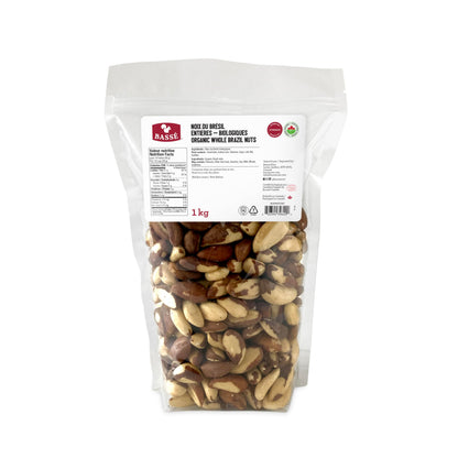 Bassé Organic Whole Brazil Nuts, 1 Kg