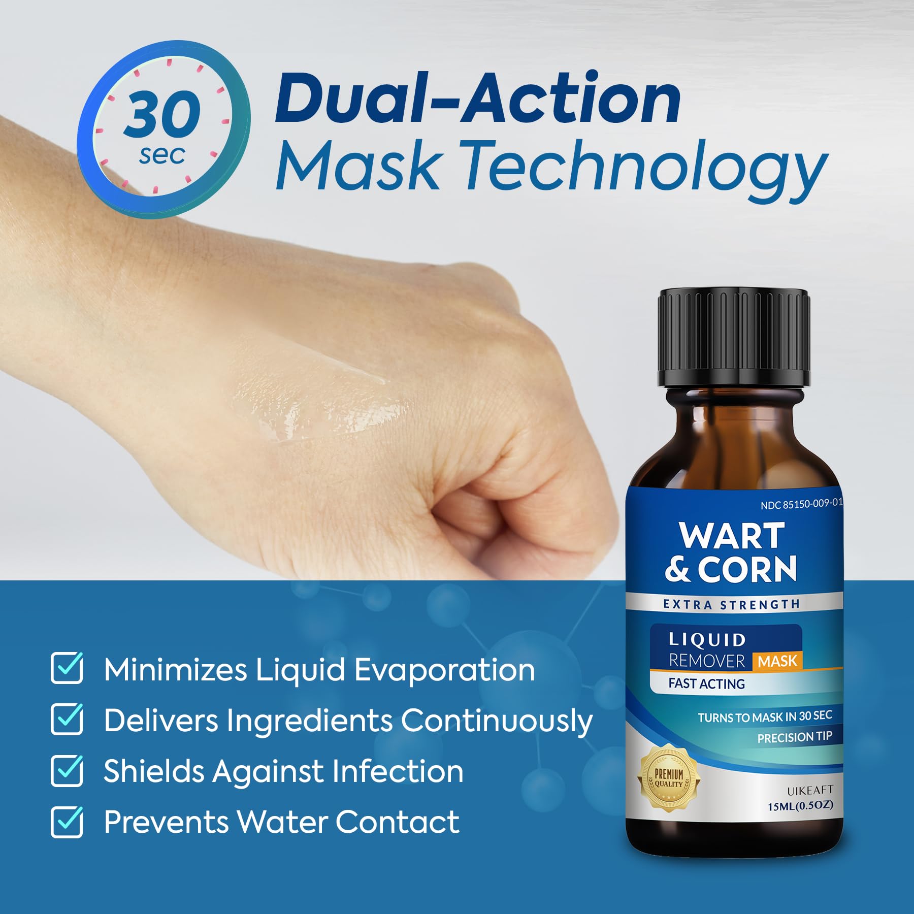 Fast-Acting Wart Corn Remover: Salicylic Acid Treatment for Feet Toe - Maximum Strength Liquid for Plantar Wart Corn Removal Men and Women - Available at All In One Marketplace Canada