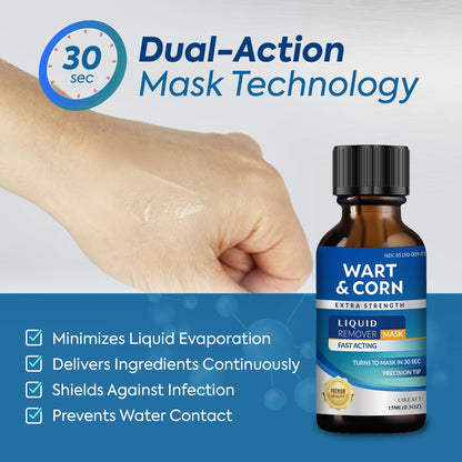 Fast-Acting Wart Corn Remover: Salicylic Acid Treatment for Feet Toe - Maximum Strength Liquid for Plantar Wart Corn Removal Men and Women - Available at All In One Marketplace Canada