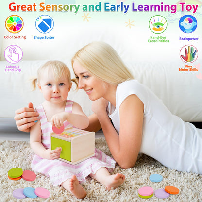 FCSONU Toddlers Montessori Coin Box Toys for 1 2 3 Year Old Boys Girls Baby 🍁 All In One Marketplace Canada