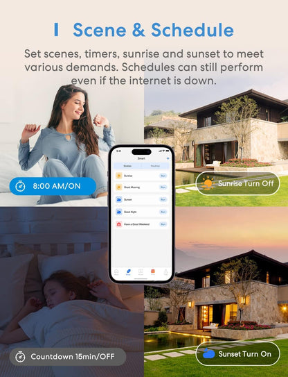 meross Smart Single Pole Light Switch 2 Pack, Apple HomeKit Supported meross