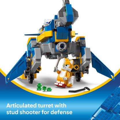 LEGO Sonic The Hedgehog Cyclone vs. Metal Sonic - Building Toy for Kids, Boys and Girls, Ages 8+ - Mech Suit with Metal Sonic and Tails Minifigures for Pretend Play - Gift Idea for Birthdays - 77002 LEGO