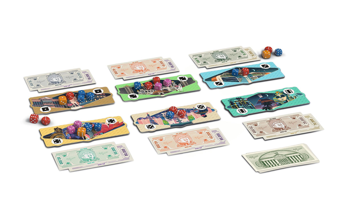Ravensburger Las Vegas Board Game Dice-Rolling Casino Strategy Game for 2-6 Players - Interactive Push Your Luck Fun for Ages 8+