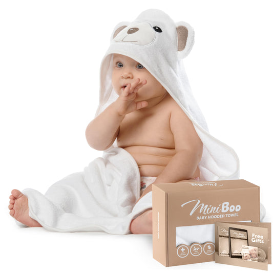 Premium Ultra Soft Organic Bamboo Baby Hooded Towel with Unique Design – Hypoallergenic Baby Towels for Infant and Toddler – Suitable as Baby Gifts