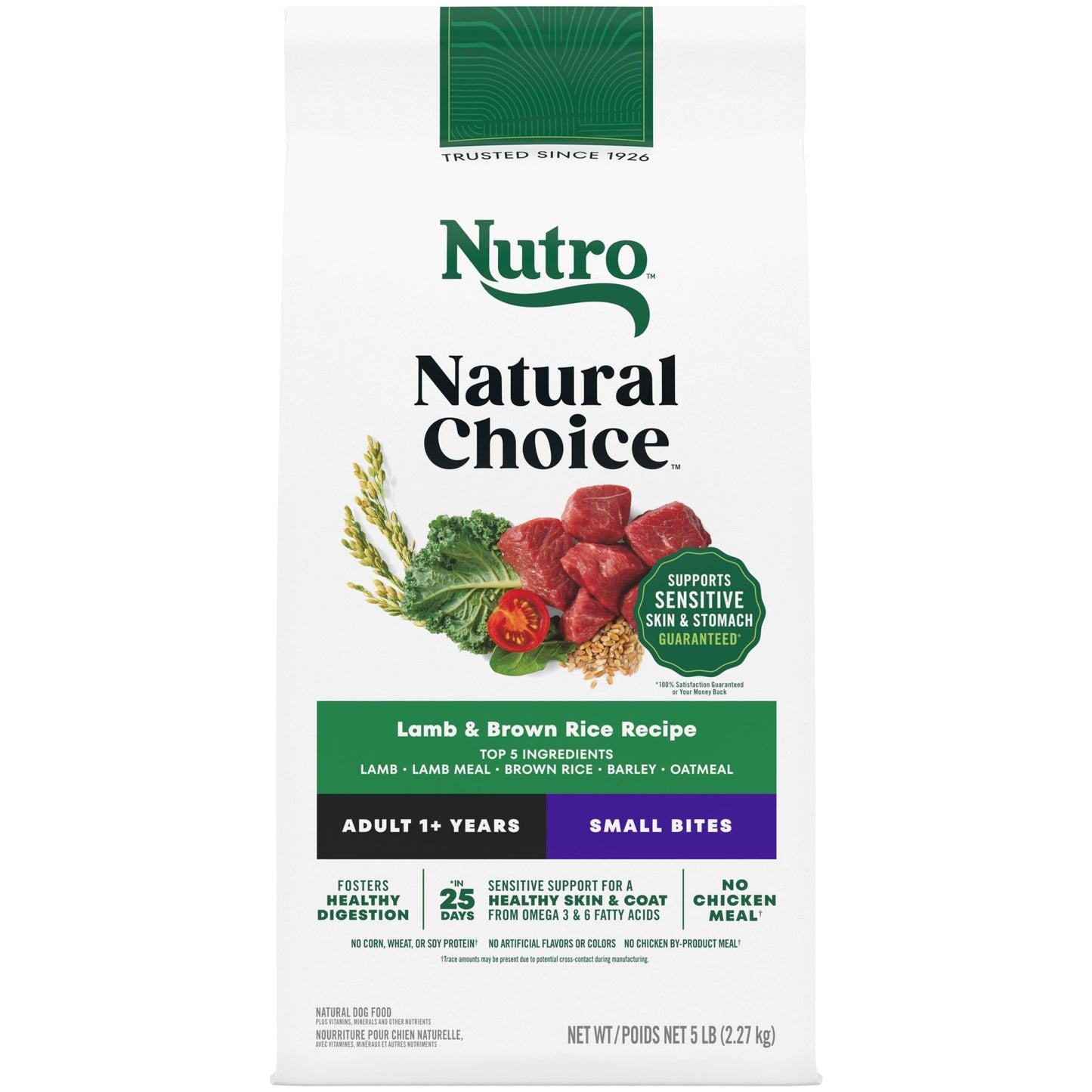 Nutro Natural Choice Adult Dry Dog Food, Lamb Flavour, 2.27kg Nutro
