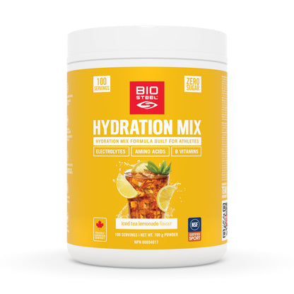 BioSteel Electrolyte Hydration Mix, Iced Tea Lemonade, 100 Servings