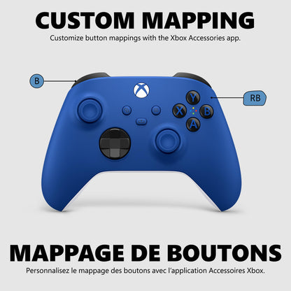 XBOX Core Wireless Gaming Controller – Shock Blue for Series X|S, One, Windows PC, Android, and iOS