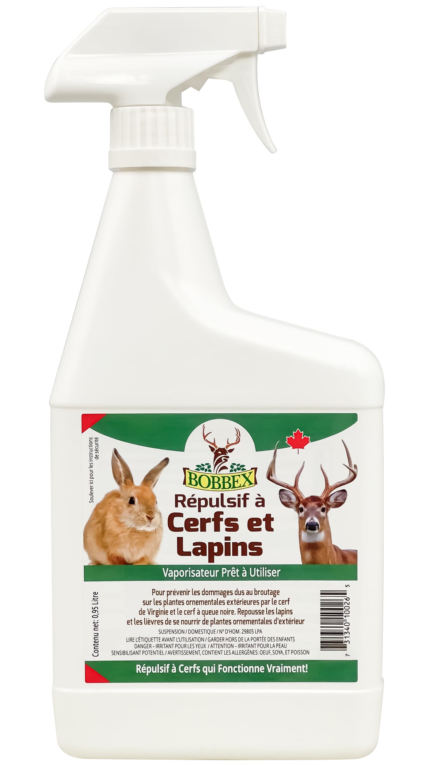 Bobbex Deer & Rabbit Ready to Use 0.95 Liter - Available at All In One Marketplace Canada