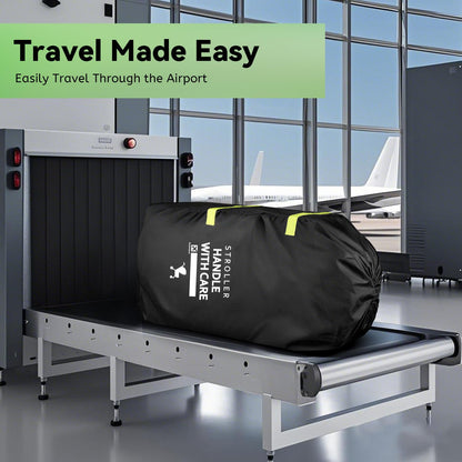 Stroller Travel Bag for Airplane: 117H*53W*33D cm Stroller Bag for Air Travel,Baby Travel Essentials Fits Single/Double/Jogging/Umbrella/Baby Stroller Travel System Like Chicco, Evenflo