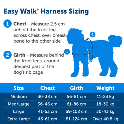 PetSafe Easy Walk Harness, No Pull Harness for Dogs, Adjustable Harness with Included Matching Lead, Black Medium Large 🍁 All In One Marketplace Canada