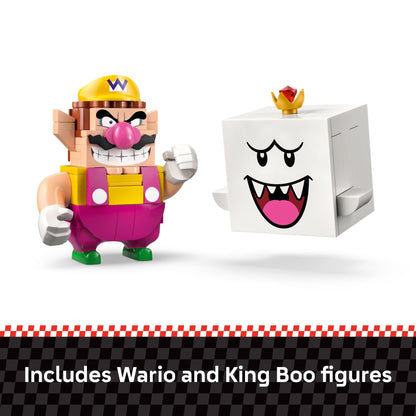 LEGO Super Mario: Mario Kart – Wario & King Boo Building Toy for Kids - Buildable Car Toys W/Drifting Action for Boys & Girls, Ages 8+ - Pretend Play Gift Idea for Birthdays & Any Gaming Fans - 72038 LEGO