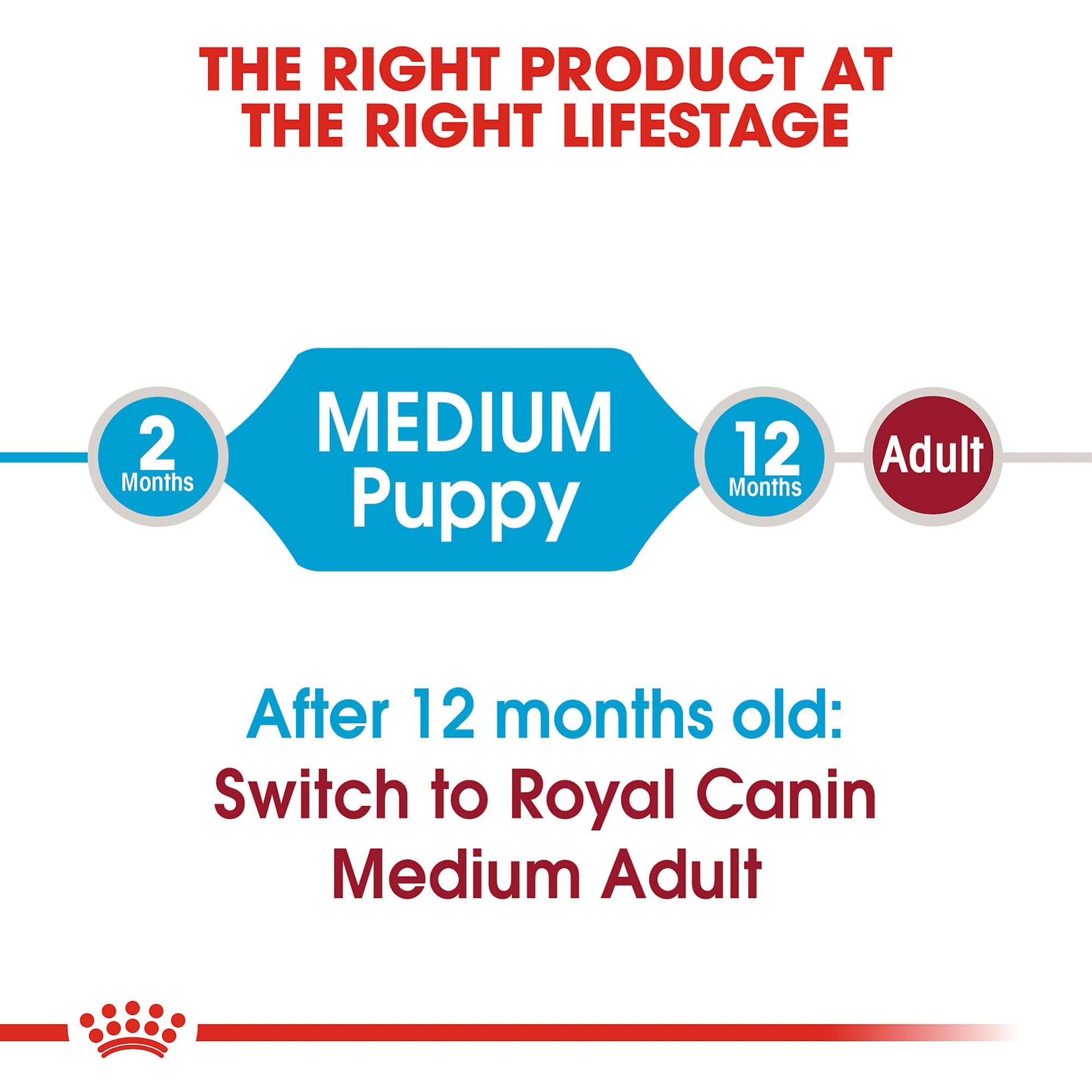 Royal Canin Size Health Nutrition Medium Puppy Dry Dog Food, 4 lb ROYAL CANIN