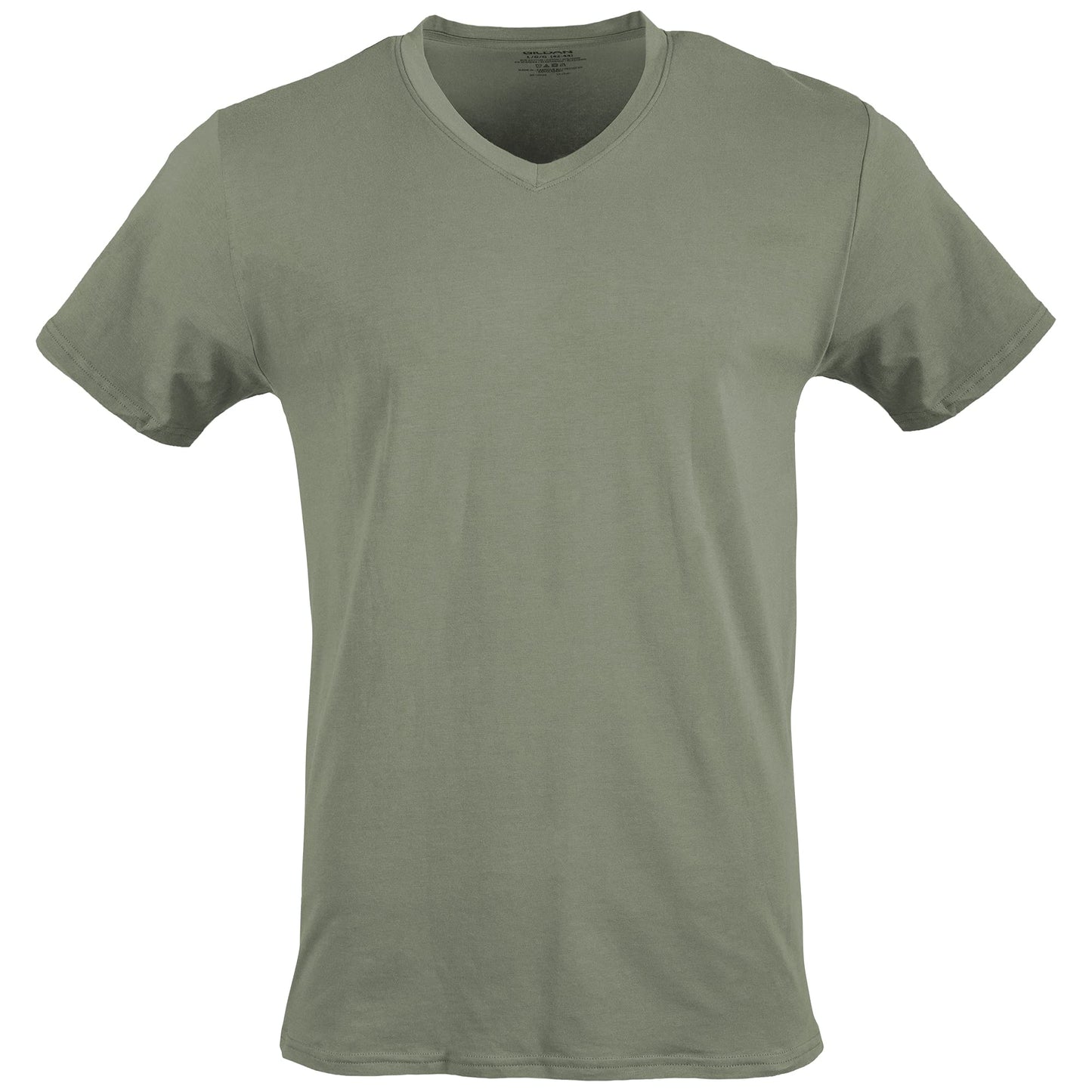 Gildan Men's V-Neck T-Shirts, Multipack, Style G1103, Black/Sport Grey/Charcoal/Military Green (5-Pack), Large 🍁 All In One Marketplace Canada