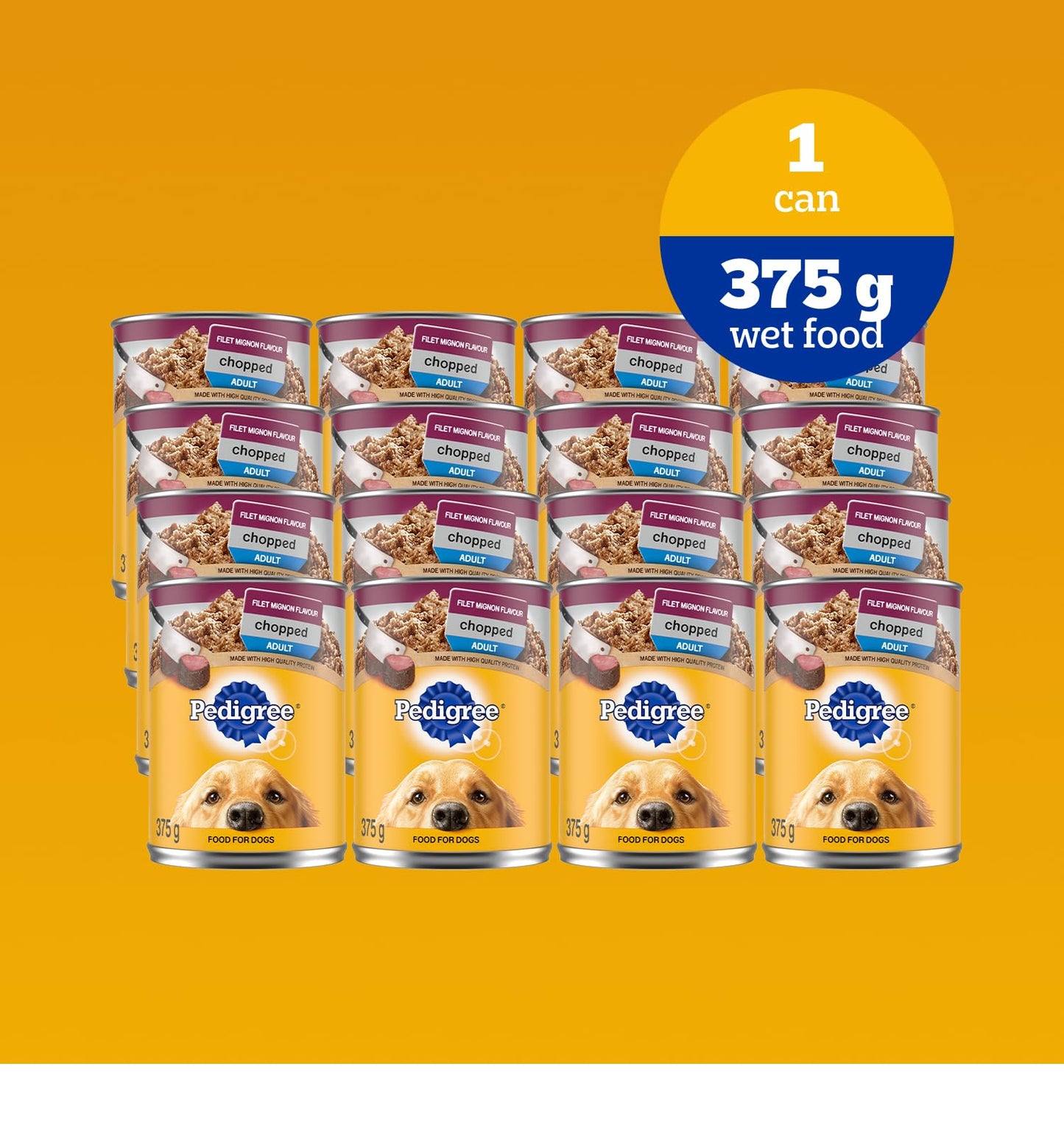 PEDIGREE Adult Wet Dog Food, PEDIGREE Chopped Adult Wet Dog Food, 375g (12 pack) 🍁 All In One Marketplace Canada