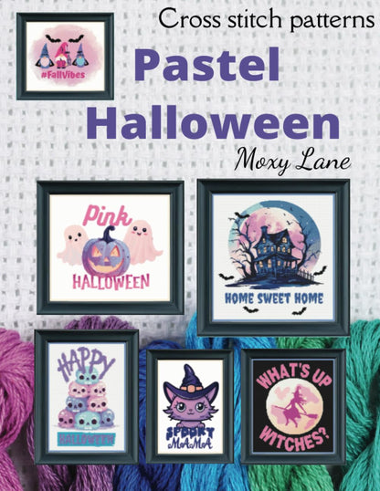 Pastel Halloween Cross stitch patterns