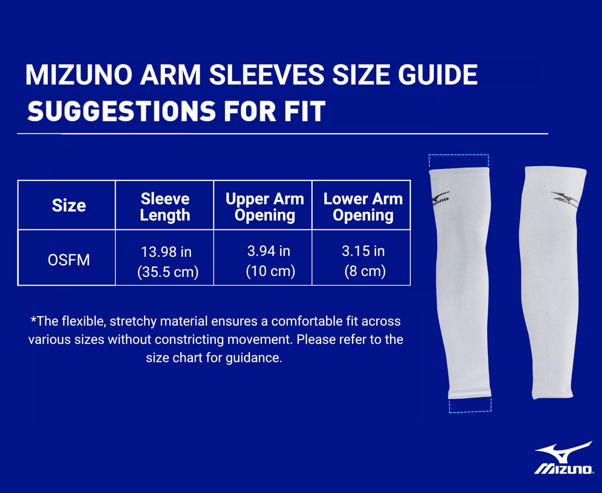Mizuno Arm Sleeves, Black, OSFM