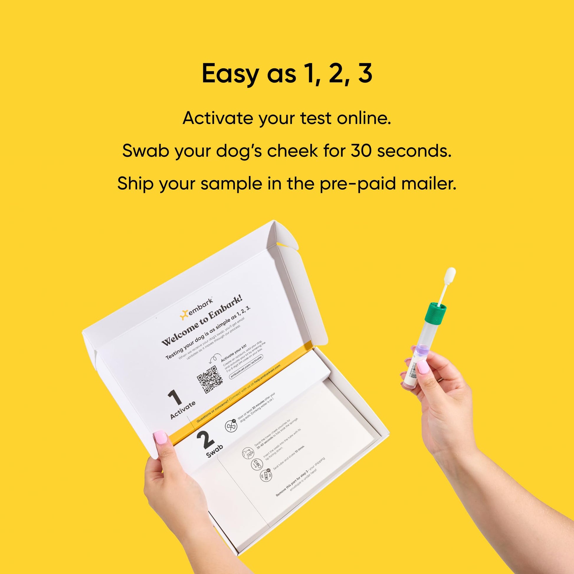 Embark Breed Identification Kit Most Accurate Dog DNA Test Test 350+ Dog Breeds Breed ID Kit with Ancestry & Family Tree - Available at All In One Marketplace Canada