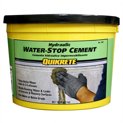 Quikrete Rapid Setting, Hydraulic Water Stop Cement, Sets in 3 to 5 Minutes to Patch Concrete & Masonry, for Pools and Foundations, 10 Pounds 🍁 All In One Marketplace Canada Quikrete