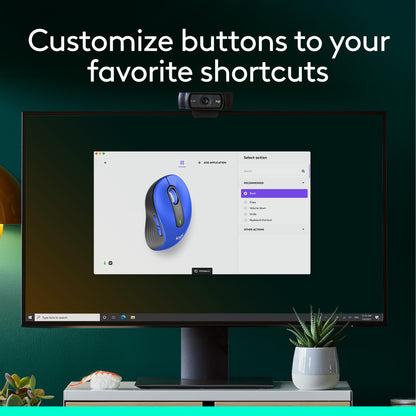 Logitech Signature M650 L Full Size Wireless Mouse - Classic Blue