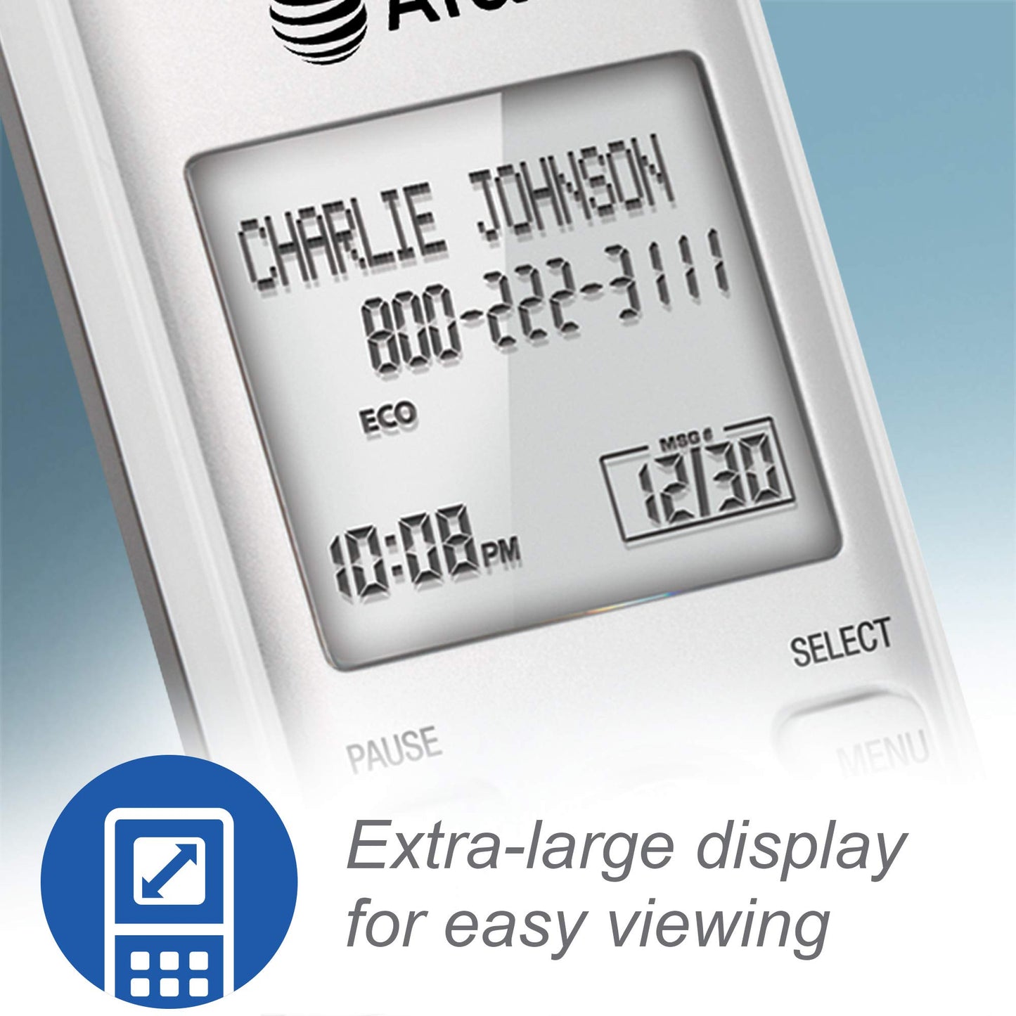 AT&T EL52203 2-Handsets Cordless Phone System with Answering System, Caller ID/Call Waiting - DECT 6.0 - Upto 14 Minutes Recording Time