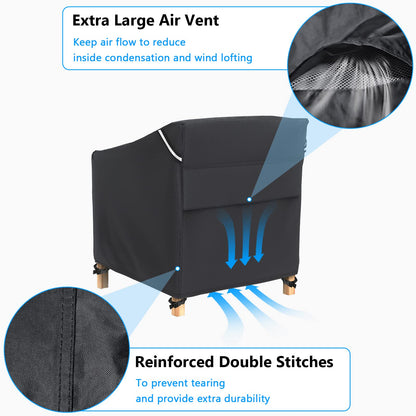 Gasadar Patio Chair Cover-2 Pack, Heavy Duty Waterproof UV Resistant Anti-Fading Chair Covers for Lawn Outdoor Furniture Chairs,35"W x 38"D x 31"H 🍁 All In One Marketplace Canada