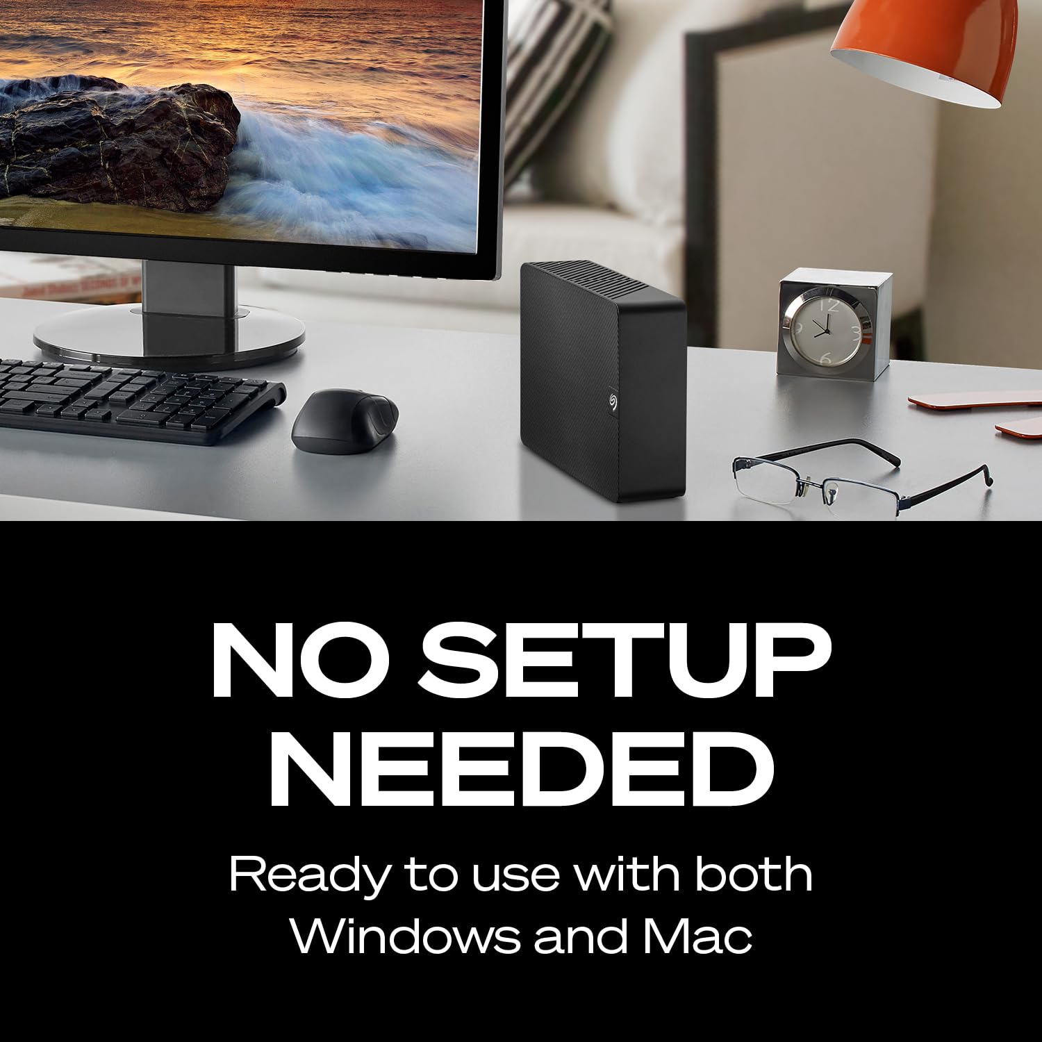 Seagate Expansion 8TB External Hard Drive HDD - USB 3.0, with Rescue Data Recovery Services (STKP8000400) - Available at All In One Marketplace Canada