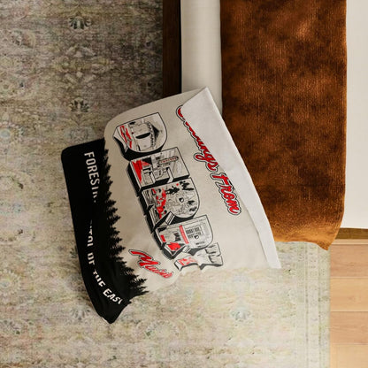 Welcome to Derry IT Pennywise Clown Halloween Horror Throw Blanket, Super Soft Cozy Plush Bedding, 46" x 60", (Officially Licensed Product) by Franco