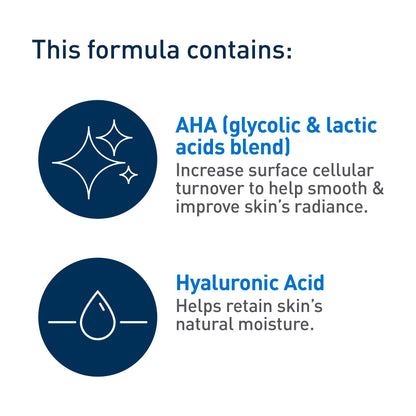 CeraVe Skin Renewing Nightly Exfoliating Treatment for Healthy Aging, Fine Lines, Wrinkles, Dullness and Pores. Face Serum with Glycolic Acid, Hyaluronic Acid & Ceramides, Fragrance-Free, 50ml - Available at All In One Marketplace Canada