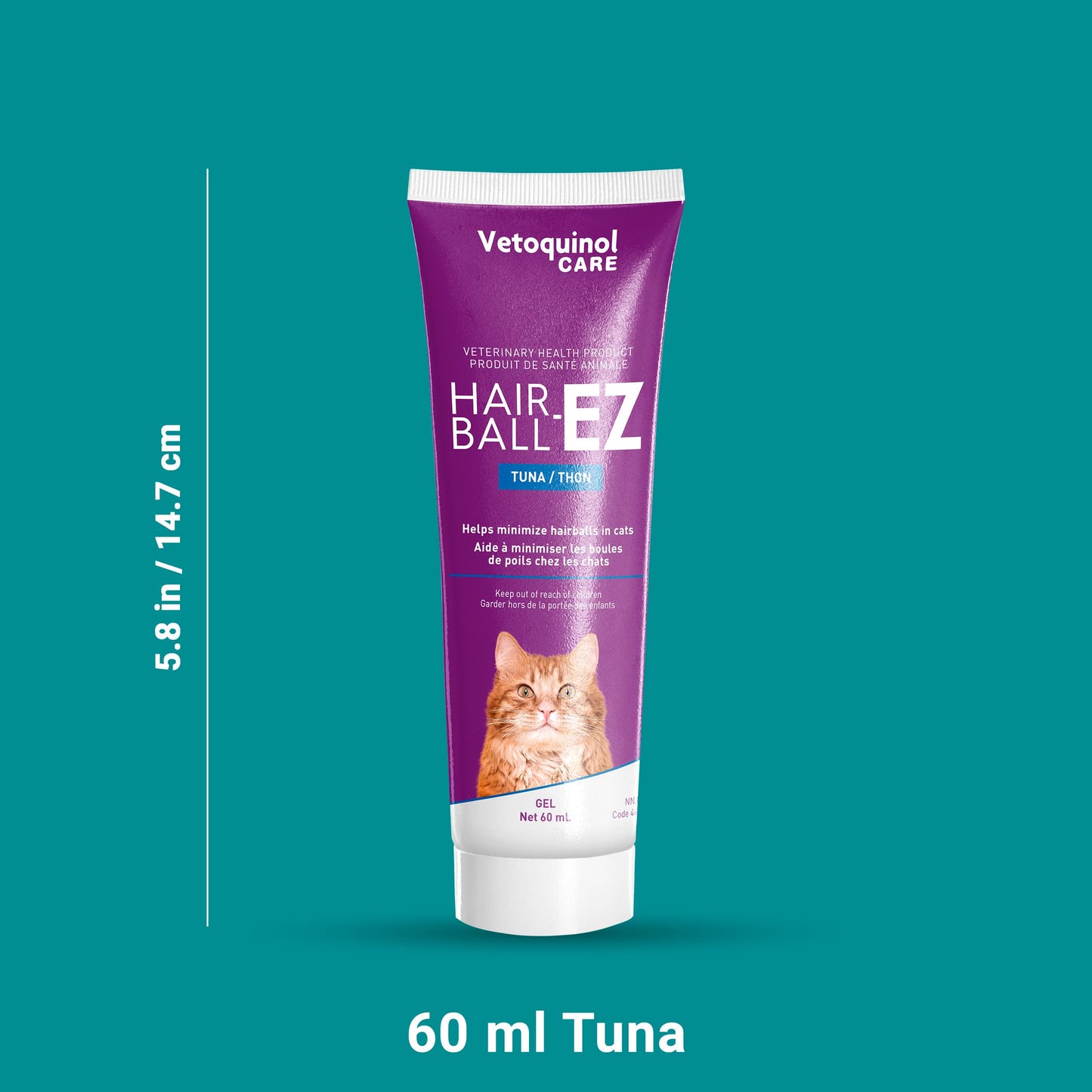 Vetoquinol Hairball-EZ – Veterinary Health Product – Helps Minimize Hairballs in Cats (Tuna) - Available at All In One Marketplace Canada