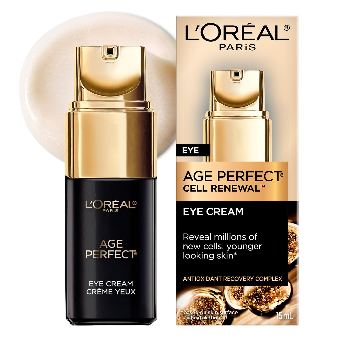 L'Oreal Paris Age Perfect Cell Renewal Anti-Aging Under Eye Cream, Vitamin E, Antioxidants, For Sensitive Skin, Dermatologist Tested, Paraben Free, 0.5 fl oz 🍁 All In One Marketplace Canada