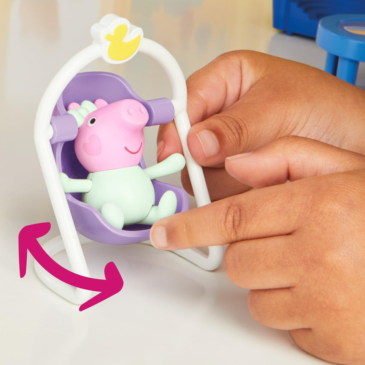 Peppa Pig Peppa's Big Family House Playset with 3 Figures, 11 Accessories, 2025 Version with Baby Evie, Preschool Toys for Girls and Boys 3 and Up