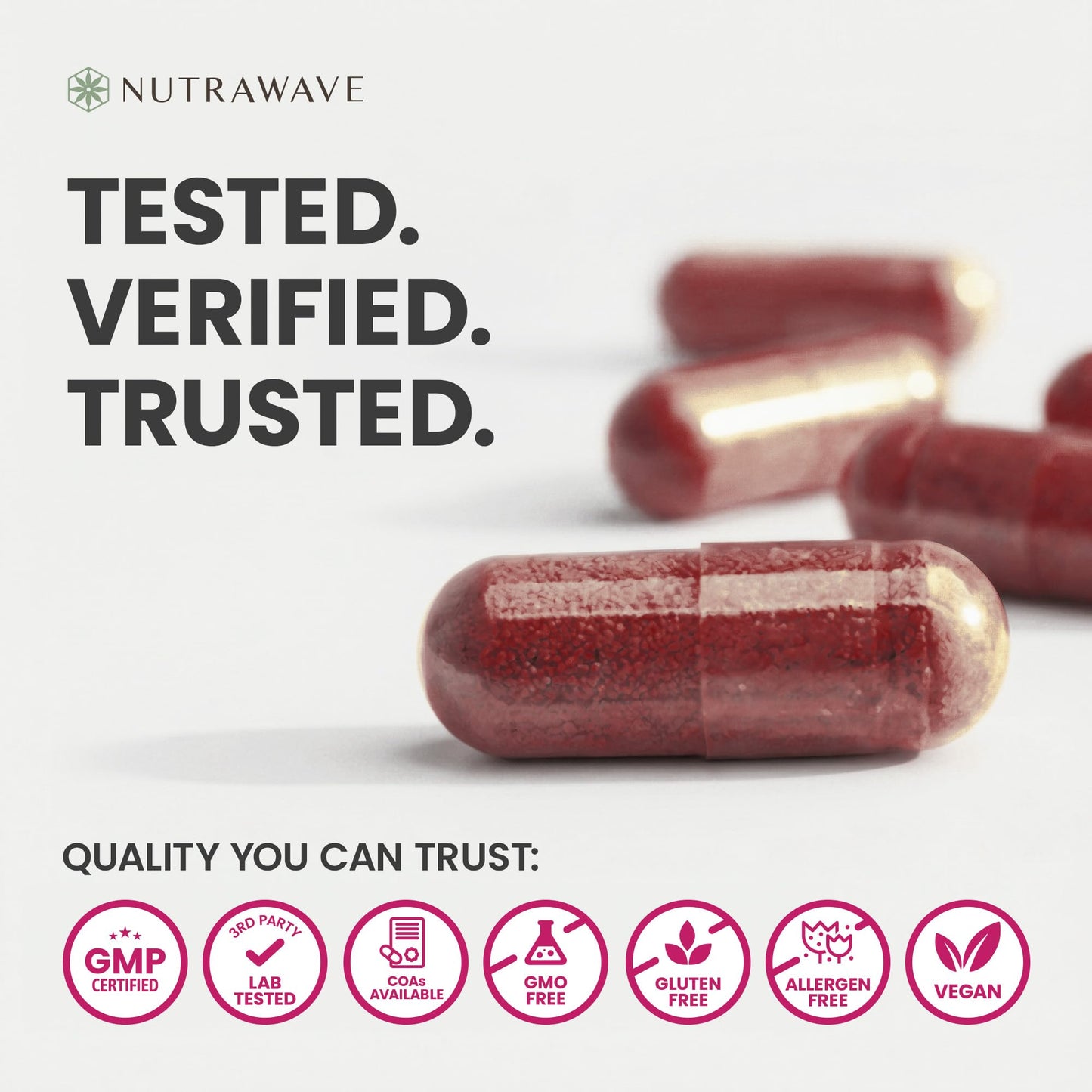 Nutrawave Organic Beetroot Capsules 1400mg – High Potency Nitric Oxide Booster for Energy, Heart & Brain Health – 120 Vegan, Non-GMO Beta Vulgaris Supplements – Raw Beet Root Powder with Vitamins & Antioxidants - Available at All In One Marketplace Canada