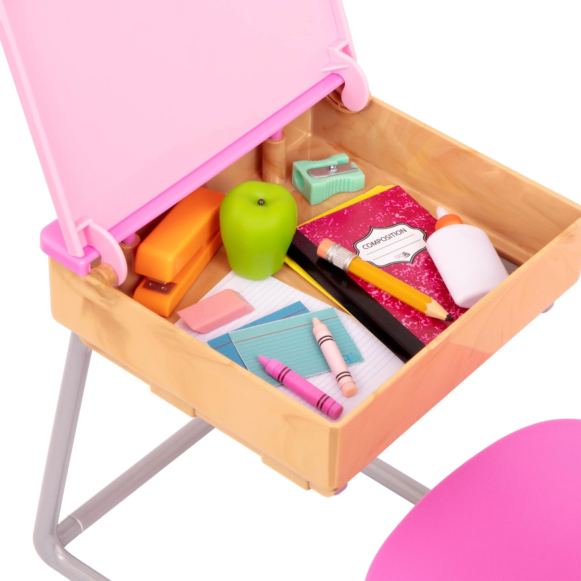 Our Generation Student Desk Set for 18-Inch Dolls, Flying Colors, Deluxe Our Generation