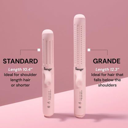 L'ANGE HAIR Le Duo Grande 360° Airflow Styler | 2-in-1 Curling Wand & Titanium Flat Iron Hair Straightener | Professional Hair Curler with Cooling Air Vents to Lock in Style | Adjustable Temp - Available at All In One Marketplace Canada