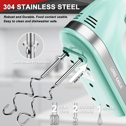 Lord Eagle Hand Mixer Electric Handheld 400W, 5-Speed Lightweight 🍁 All In One Marketplace Canada