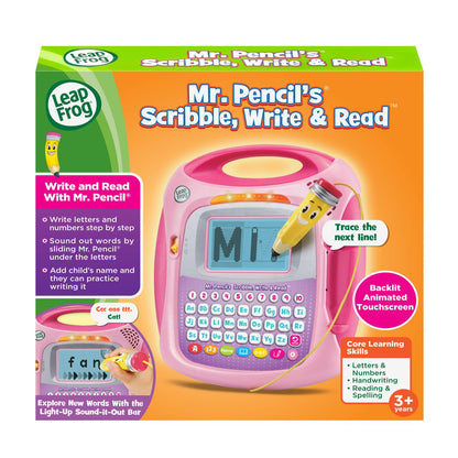 LeapFrog Mr Pencil's Scribble, Write and Read, Pink (English Version) LeapFrog