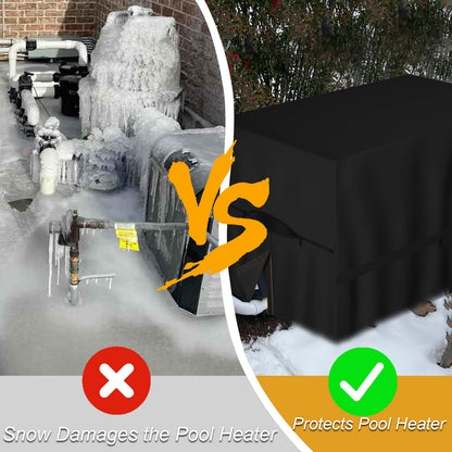 Pool Heat Pump Cover for Winter, Pool Heater Cover for Hayward, Winter Swimming Pool Heat Pump Covers for Outside Units,600D Waterproof Swimming Pool Equipment Cover 🍁 All In One Marketplace Canada