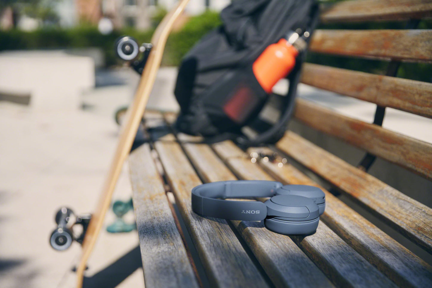 Sony WH-CH520 Wireless Headphones Bluetooth On-Ear Headset with Microphones, Blue - Available at All In One Marketplace Canada