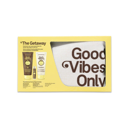 Sun Bum The Getaway | SPF 30 Sunscreen Lotion, Cool Down Lotion and SPF 30 Coconut Lip Balm - Available at All In One Marketplace Canada