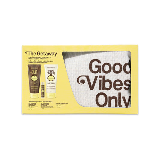 Sun Bum The Getaway | SPF 30 Sunscreen Lotion, Cool Down Lotion and SPF 30 Coconut Lip Balm - Available at All In One Marketplace Canada